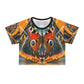 Butterflies Crop Tee (AOP)