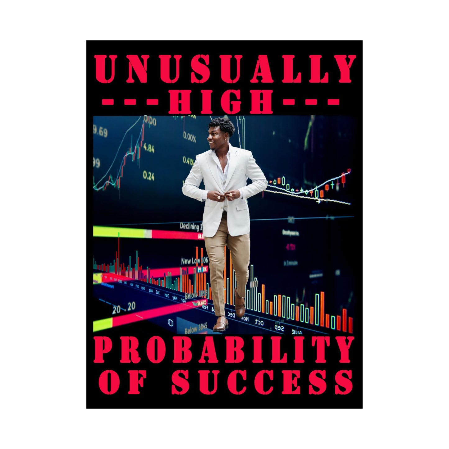 Unusually High Probability of Success Matte Vertical Posters