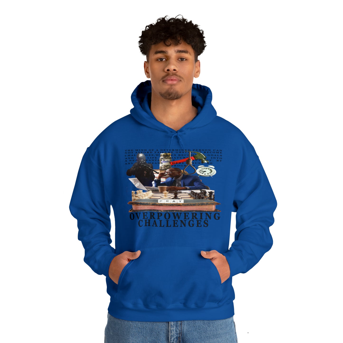 Overpowering Obstacles Unisex Heavy Blend™ Hooded Sweatshirt