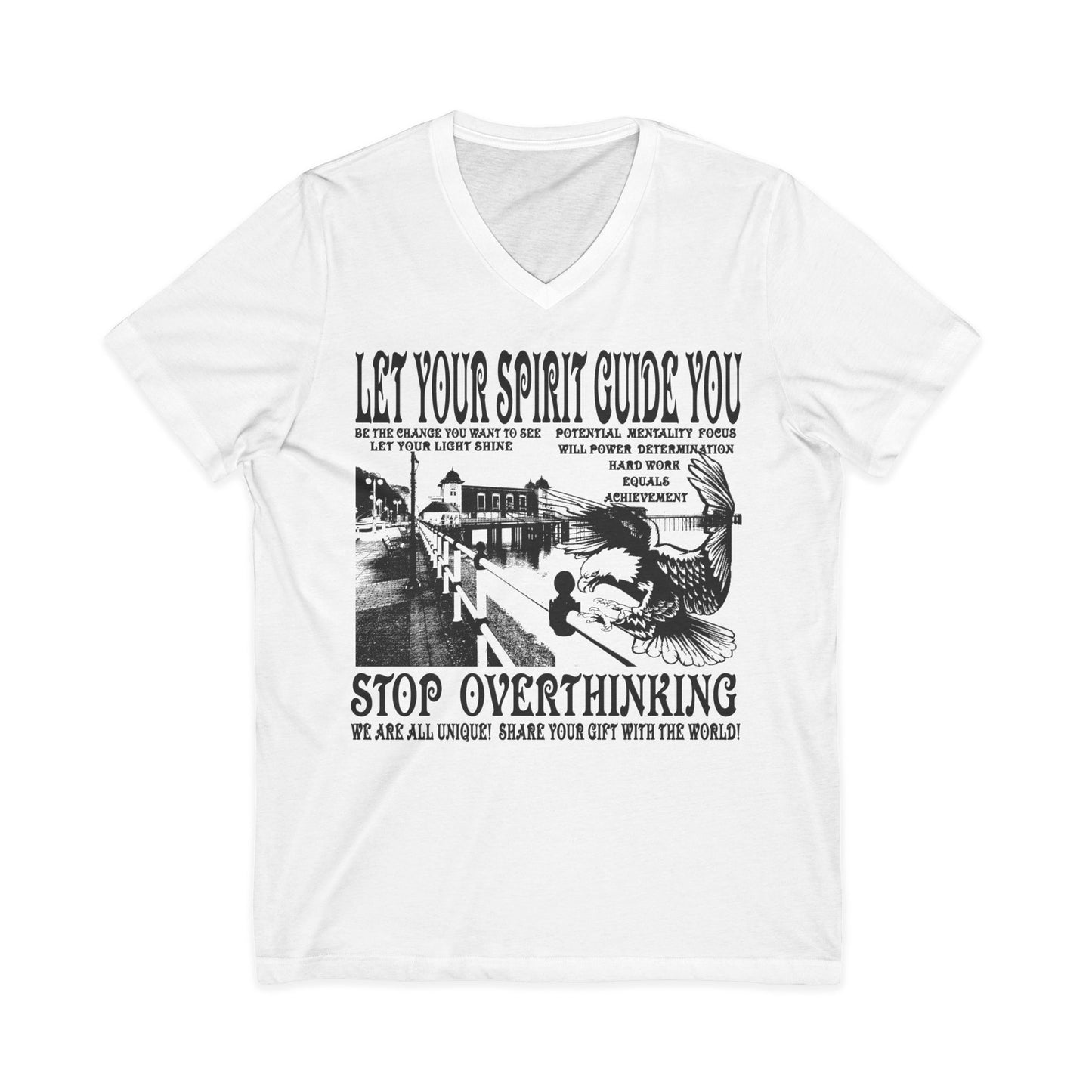 Let Your Spirit Guide You Unisex V-Neck Tee