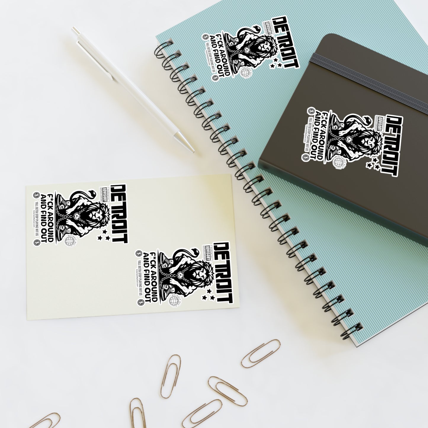 F*ck Around and Find Out Sticker Sheets - Urban Decor, Gift for Collectors, Custom Stickers for Scrapbooking, Laptop, & More