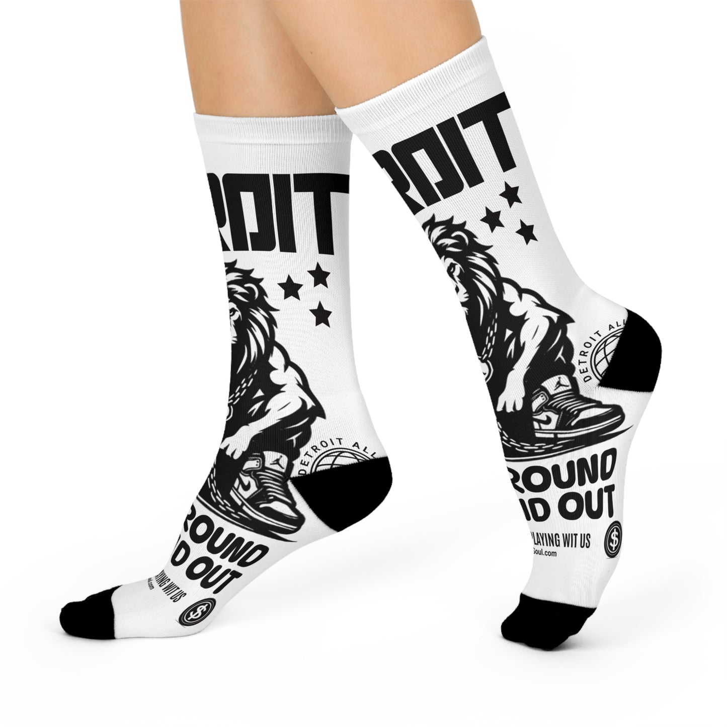 F*ck Around and Find Out Graphic Crew Socks for Comfort & Style | Cool Gift for Him/Her | Fun Accessories for Everyday Wear & Holidays