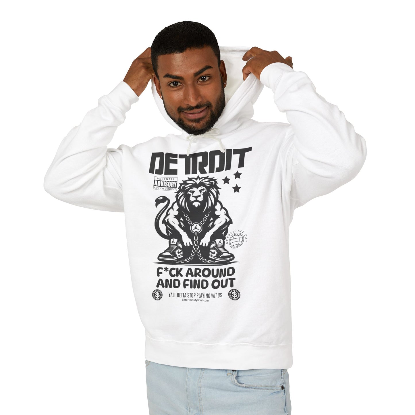 F*ck Around and Find Out Hooded Sweatshirt | Unisex Lightweight Hoodie | Perfect for Casual Outings, Gifts, Streetwear, Detroit Lovers