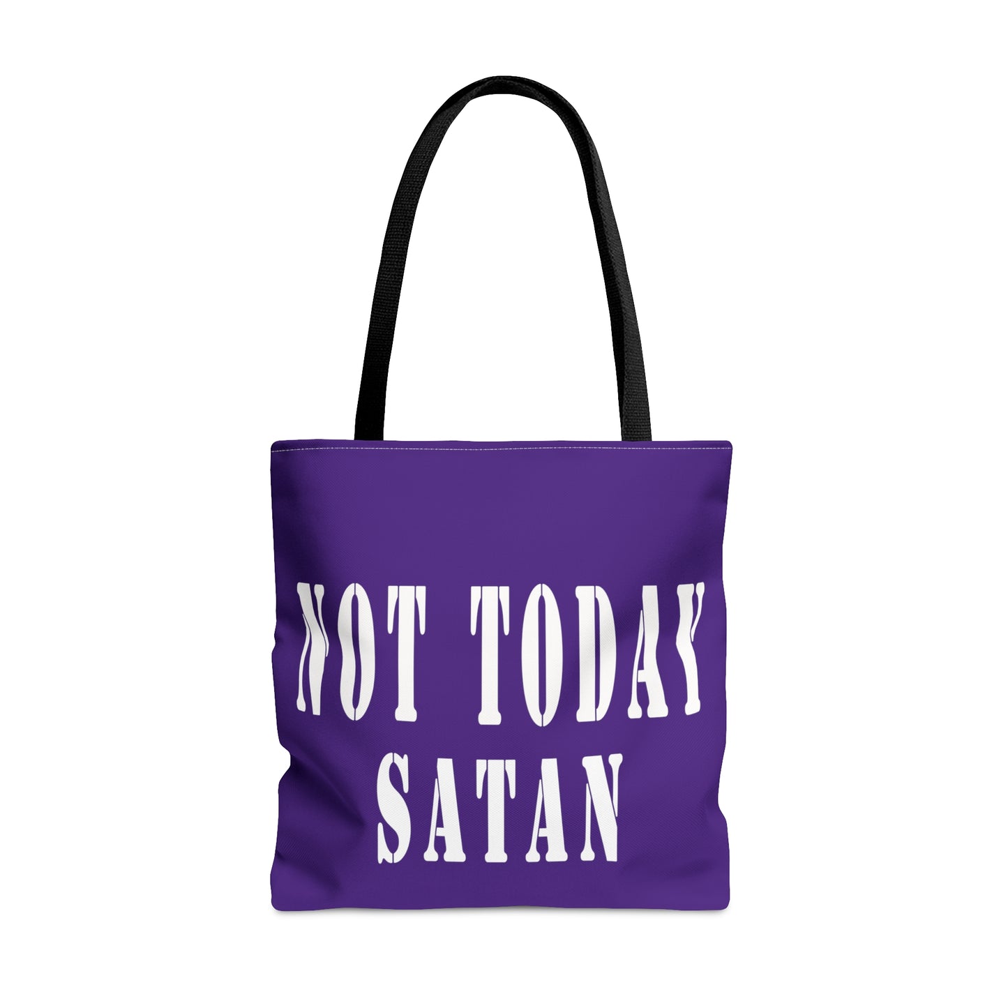 Not Today Satan Tote Bag (AOP)