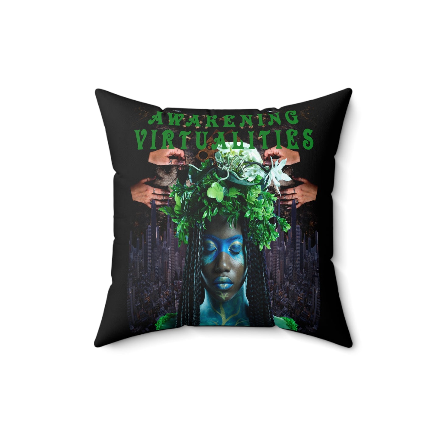 Awakening Virtualities Square Pillow