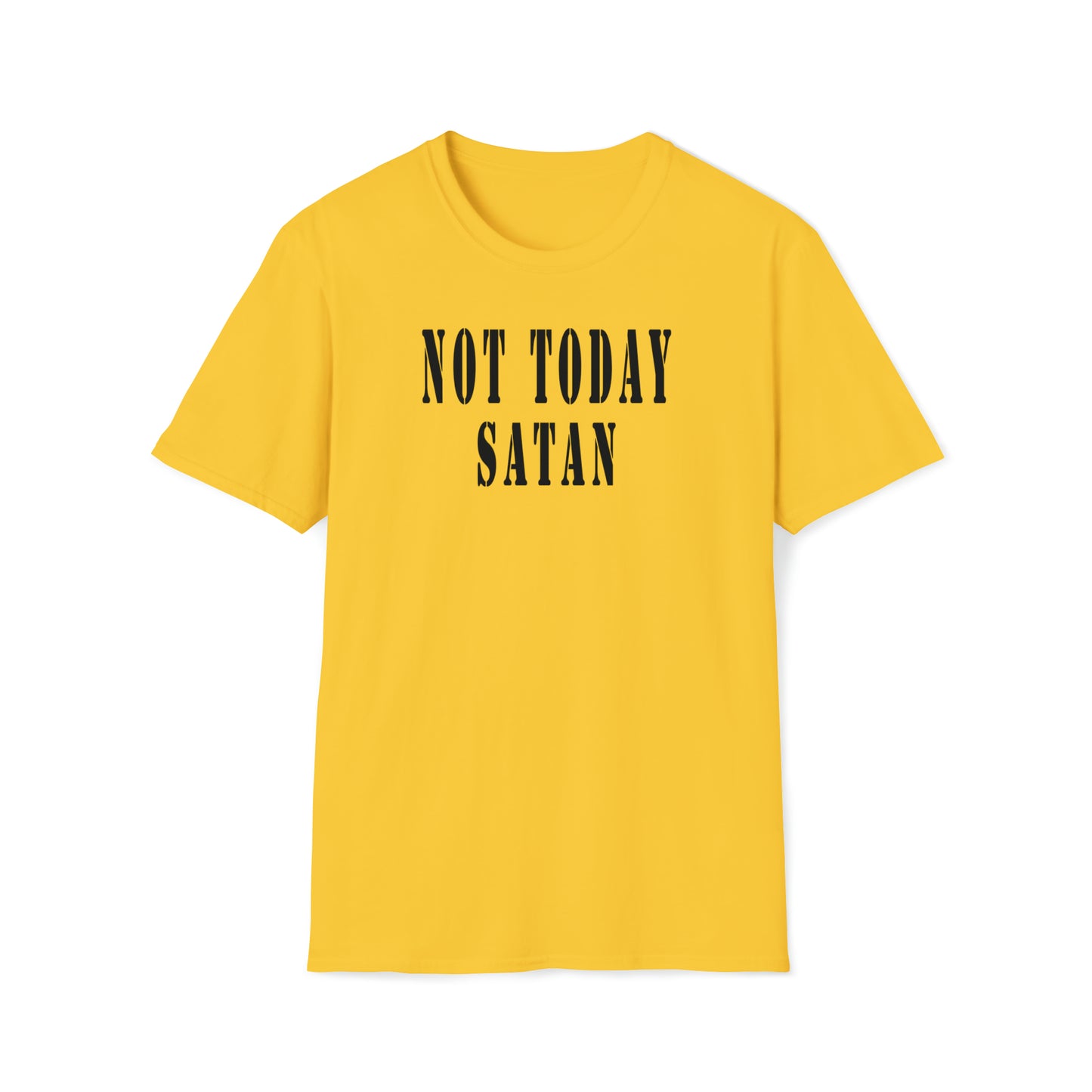 Not Today Satan Unisex Softstyle T-Shirt