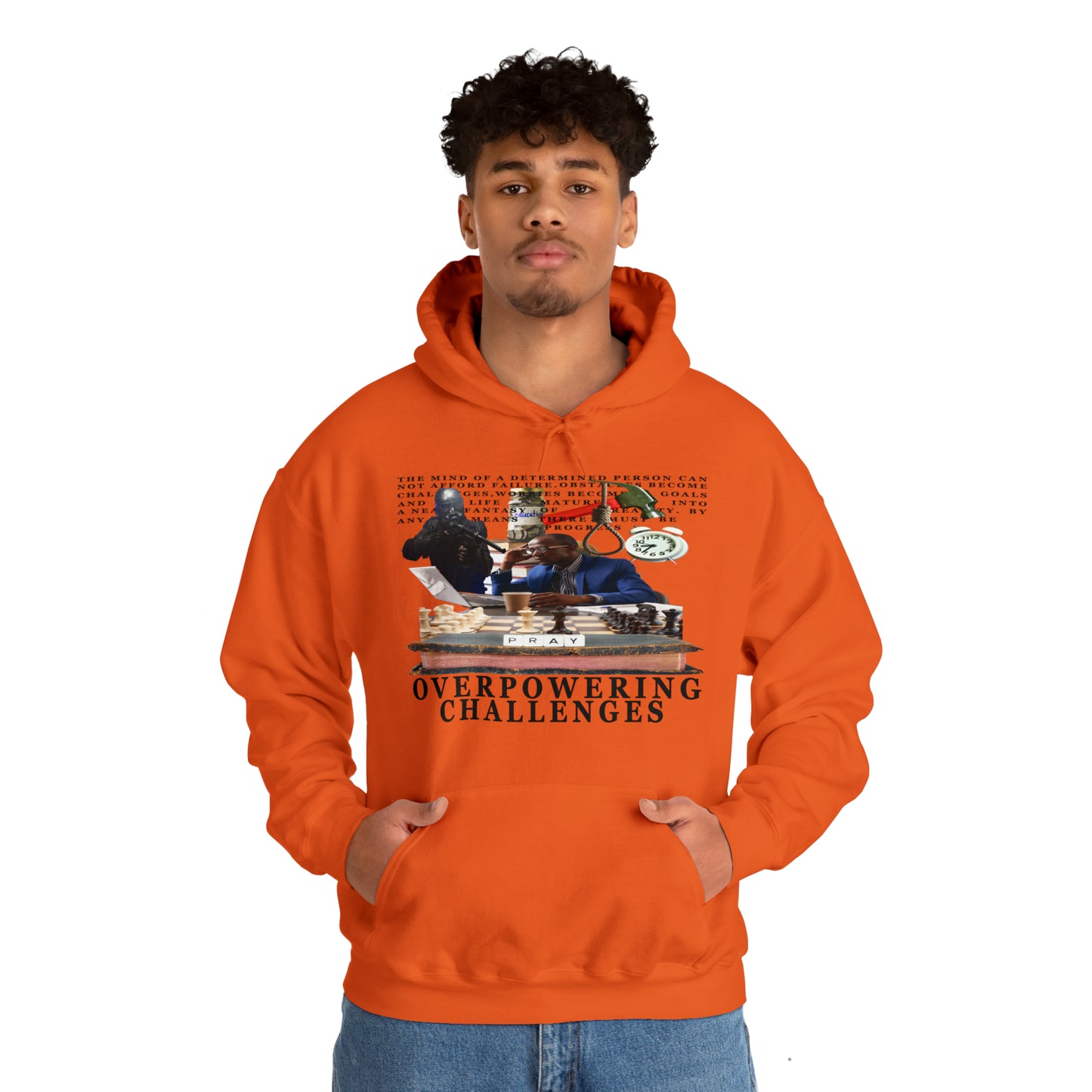 Overpowering Obstacles Unisex Heavy Blend™ Hooded Sweatshirt