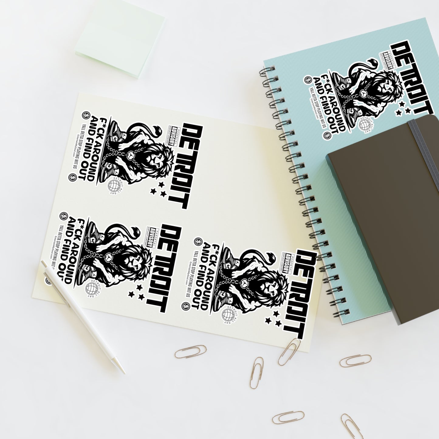 F*ck Around and Find Out Sticker Sheets - Urban Decor, Gift for Collectors, Custom Stickers for Scrapbooking, Laptop, & More