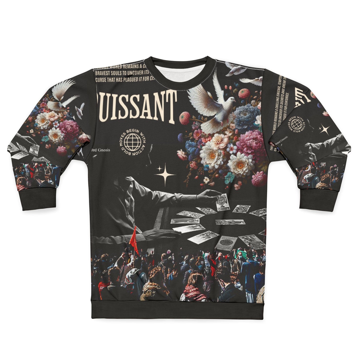 Calibrated Gnosis Sweatshirt — Revolutionary Art AOP Crewneck