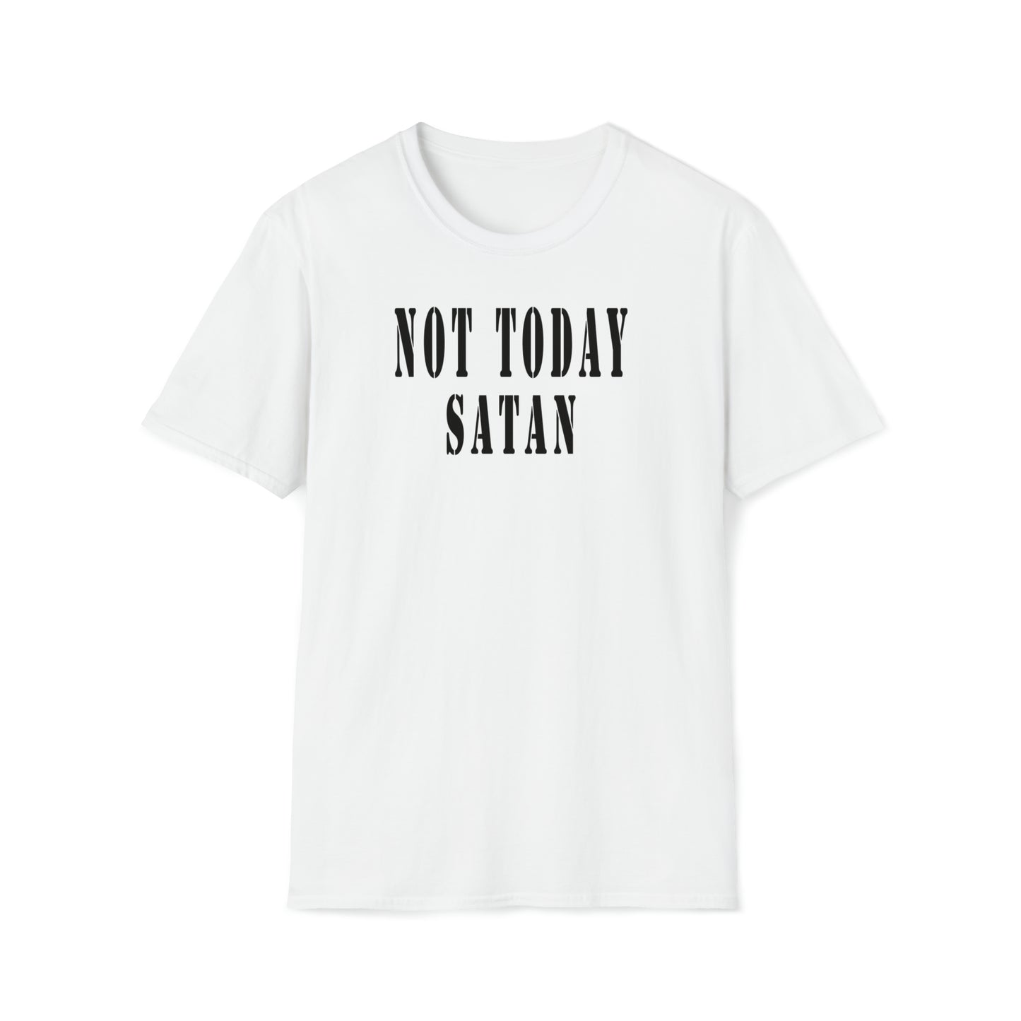 Not Today Satan Unisex Softstyle T-Shirt