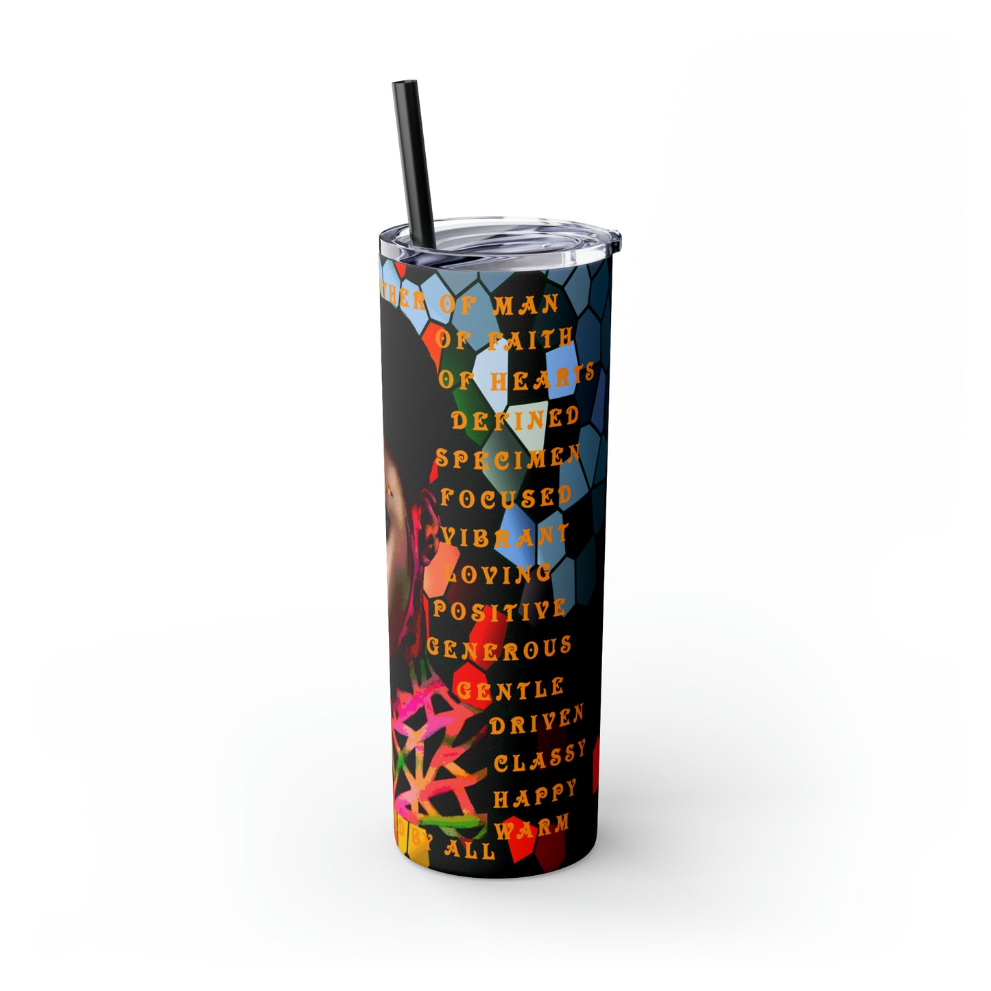 Beloved Skinny Tumbler with Straw, 20oz