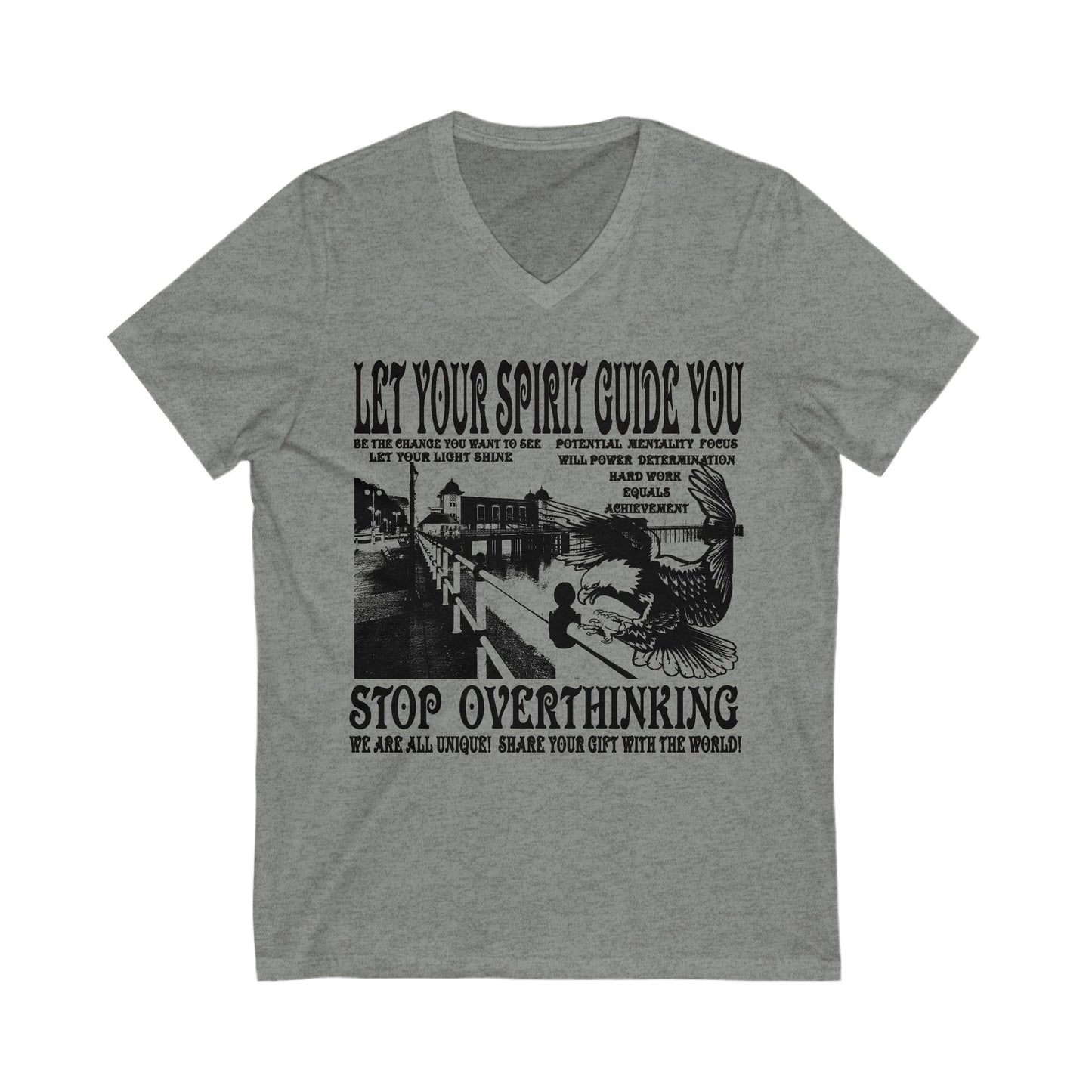 Let Your Spirit Guide You Unisex V-Neck Tee