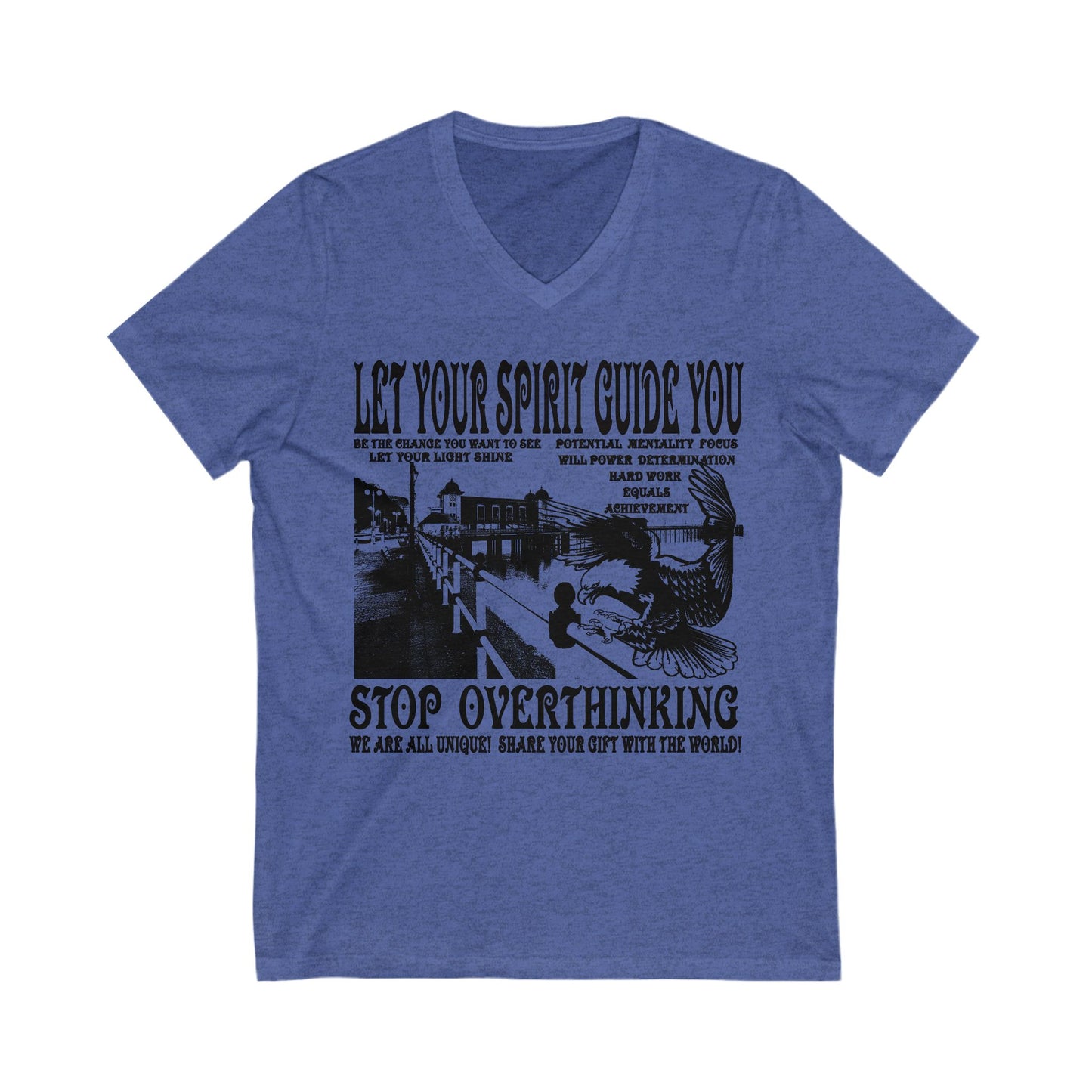 Let Your Spirit Guide You Unisex V-Neck Tee