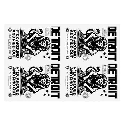 F*ck Around and Find Out Sticker Sheets - Urban Decor, Gift for Collectors, Custom Stickers for Scrapbooking, Laptop, & More