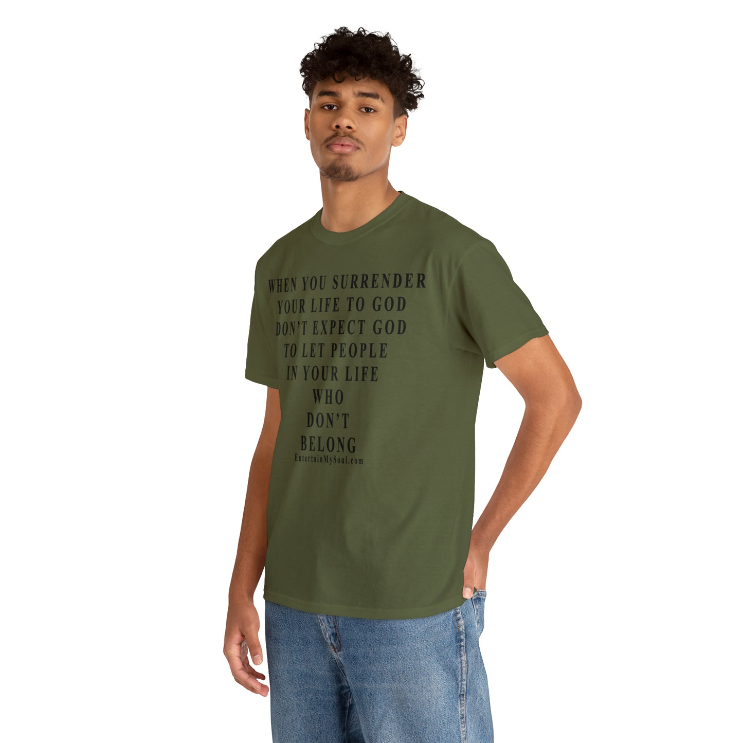 When You Surrender Your Life to God Unisex Heavy Cotton Tee