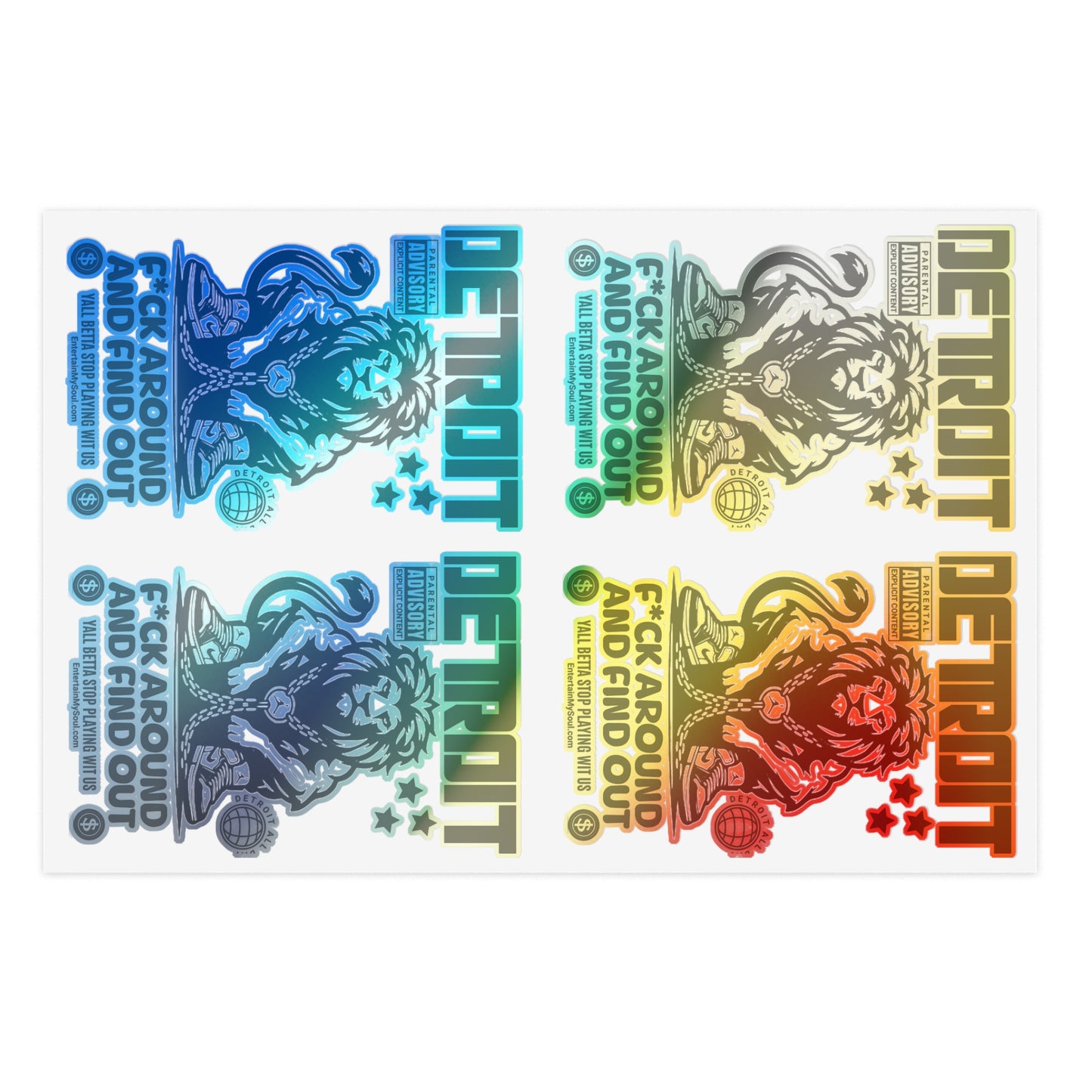 F*ck Around and Find Out Sticker Sheets - Urban Decor, Gift for Collectors, Custom Stickers for Scrapbooking, Laptop, & More