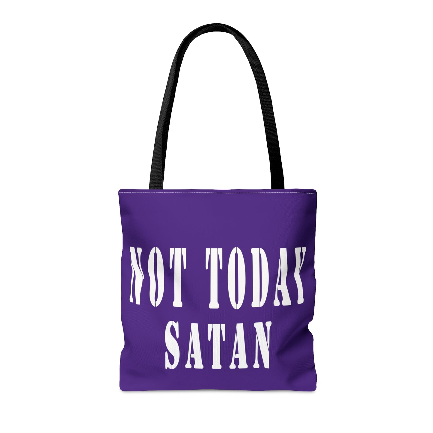 Not Today Satan Tote Bag (AOP)