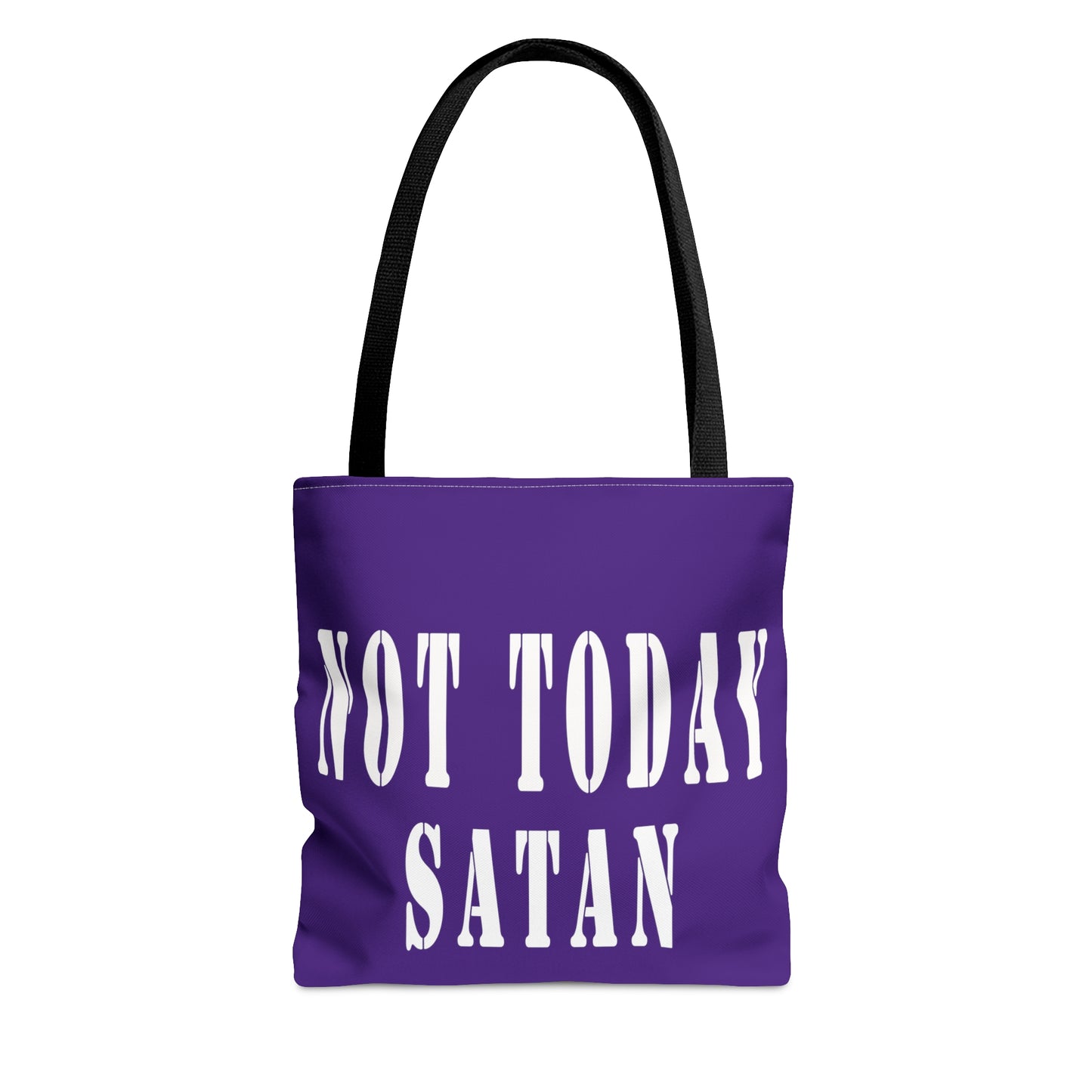 Not Today Satan Tote Bag (AOP)