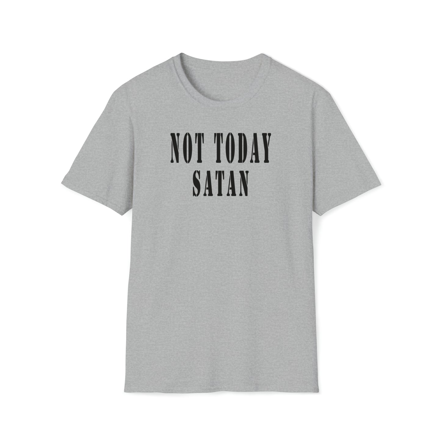 Not Today Satan Unisex Softstyle T-Shirt