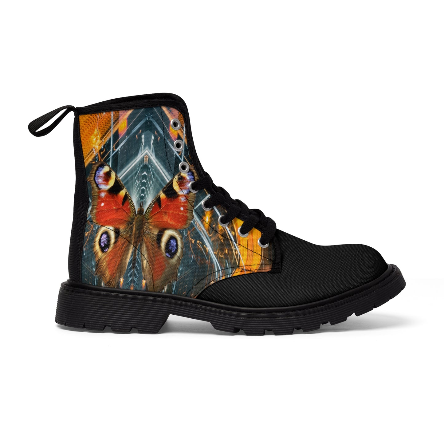 Butterflies Women's Canvas Boots