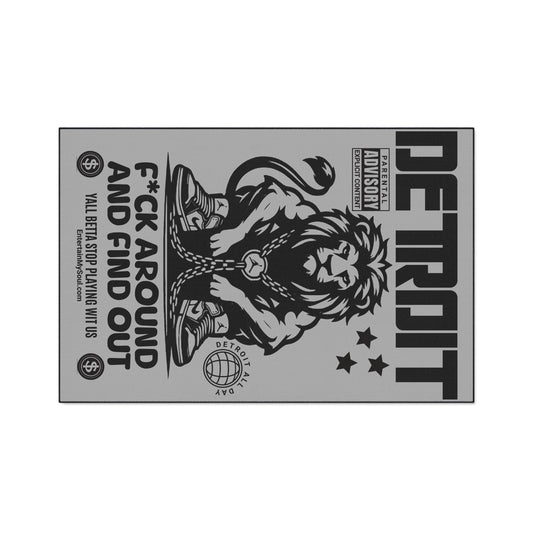 F*ck Around and Find Out Heavy Duty Floor Mat Rug, Doormat, Home Decor, Gift, Streetwear Vibe