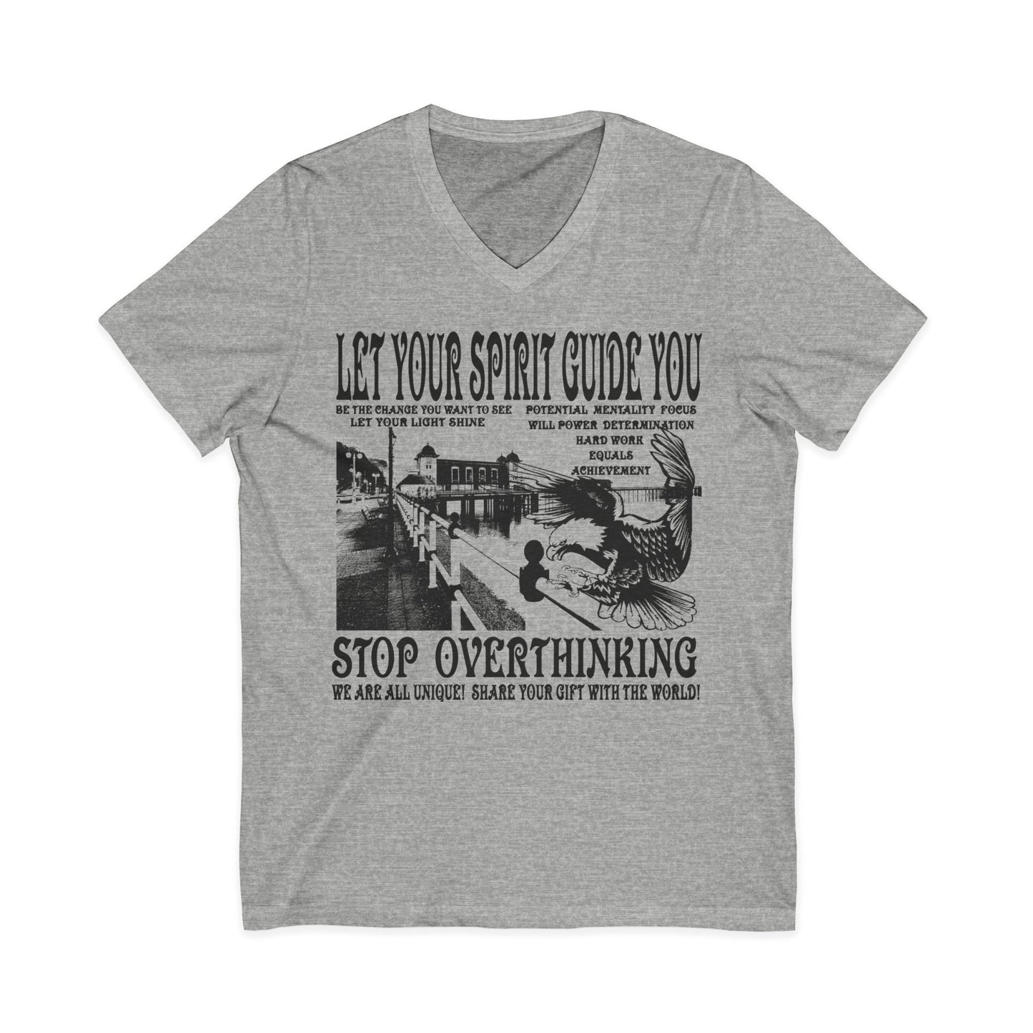 Let Your Spirit Guide You Unisex V-Neck Tee