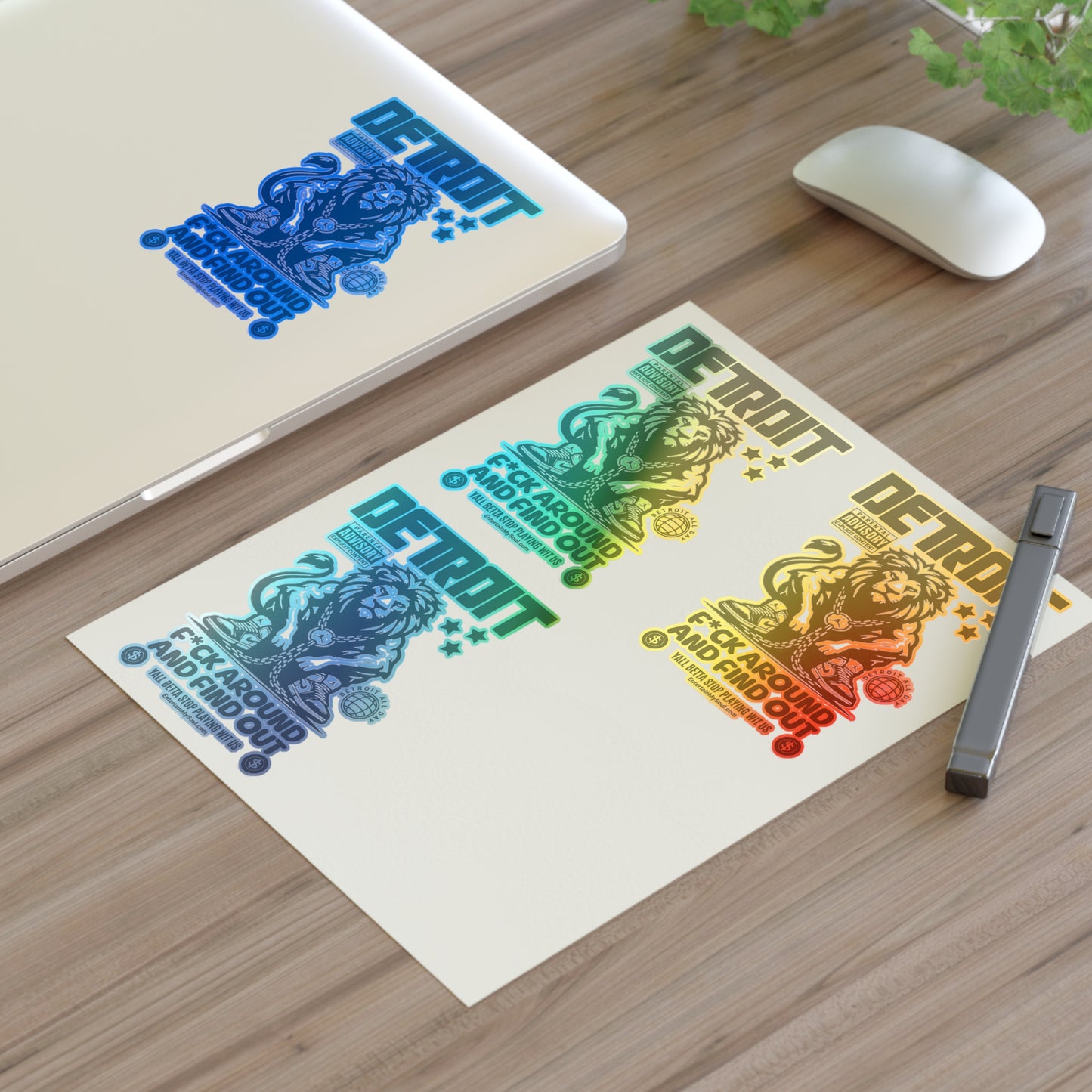 F*ck Around and Find Out Sticker Sheets - Urban Decor, Gift for Collectors, Custom Stickers for Scrapbooking, Laptop, & More