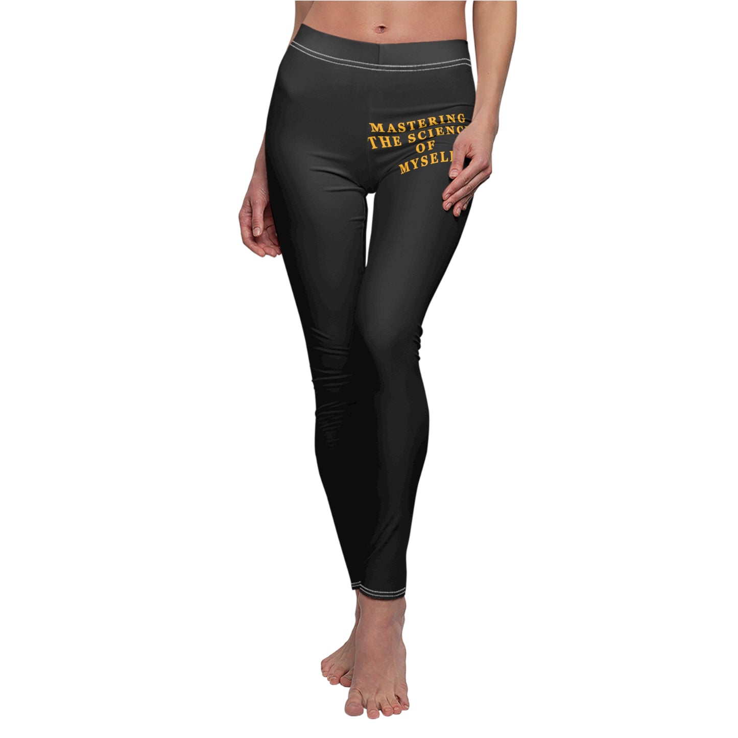 Mastering The Science of Myself Women's Cut & Sew Casual Leggings (AOP)