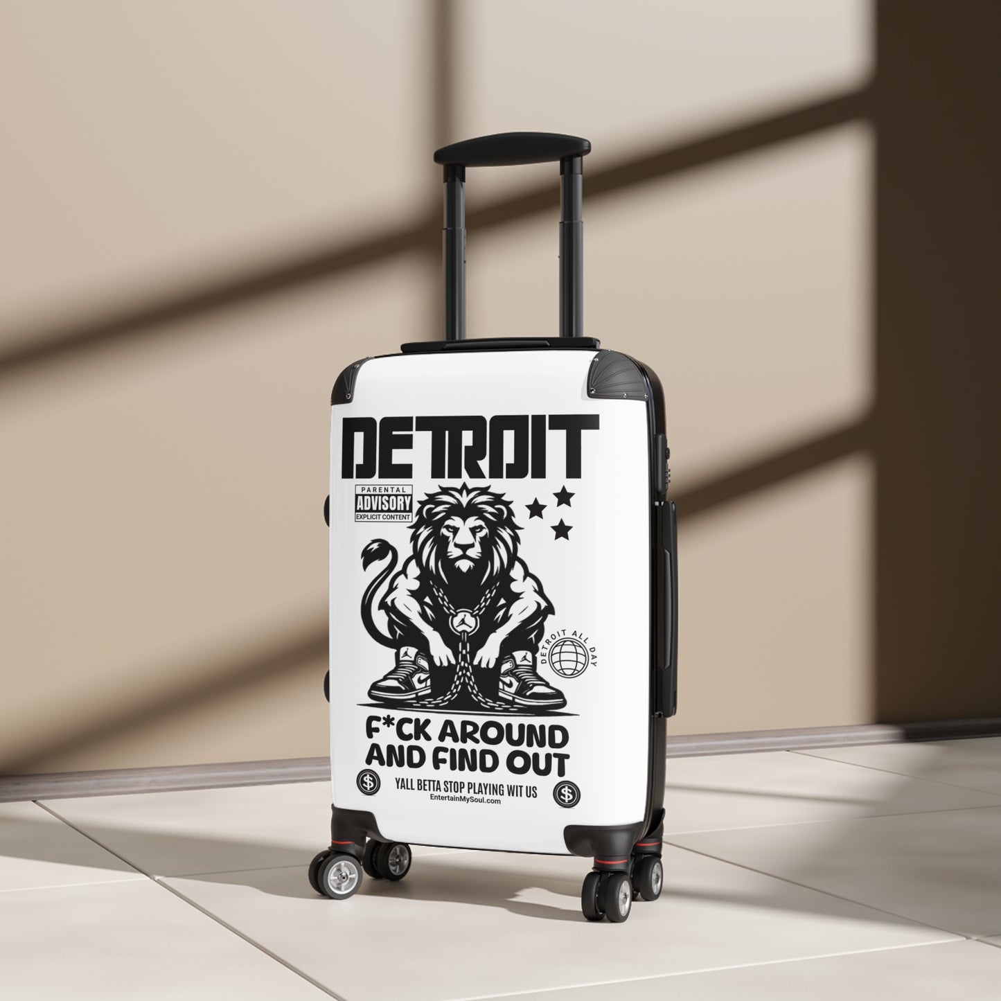 F*ck Around and Find Out Luggage for Adventurers, Unique Gift for Travelers, Weekend Getaways, Travel Accessories