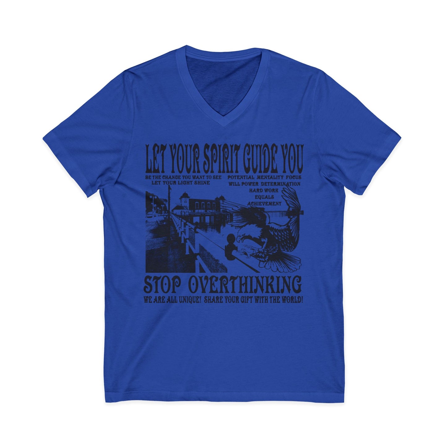 Let Your Spirit Guide You Unisex V-Neck Tee