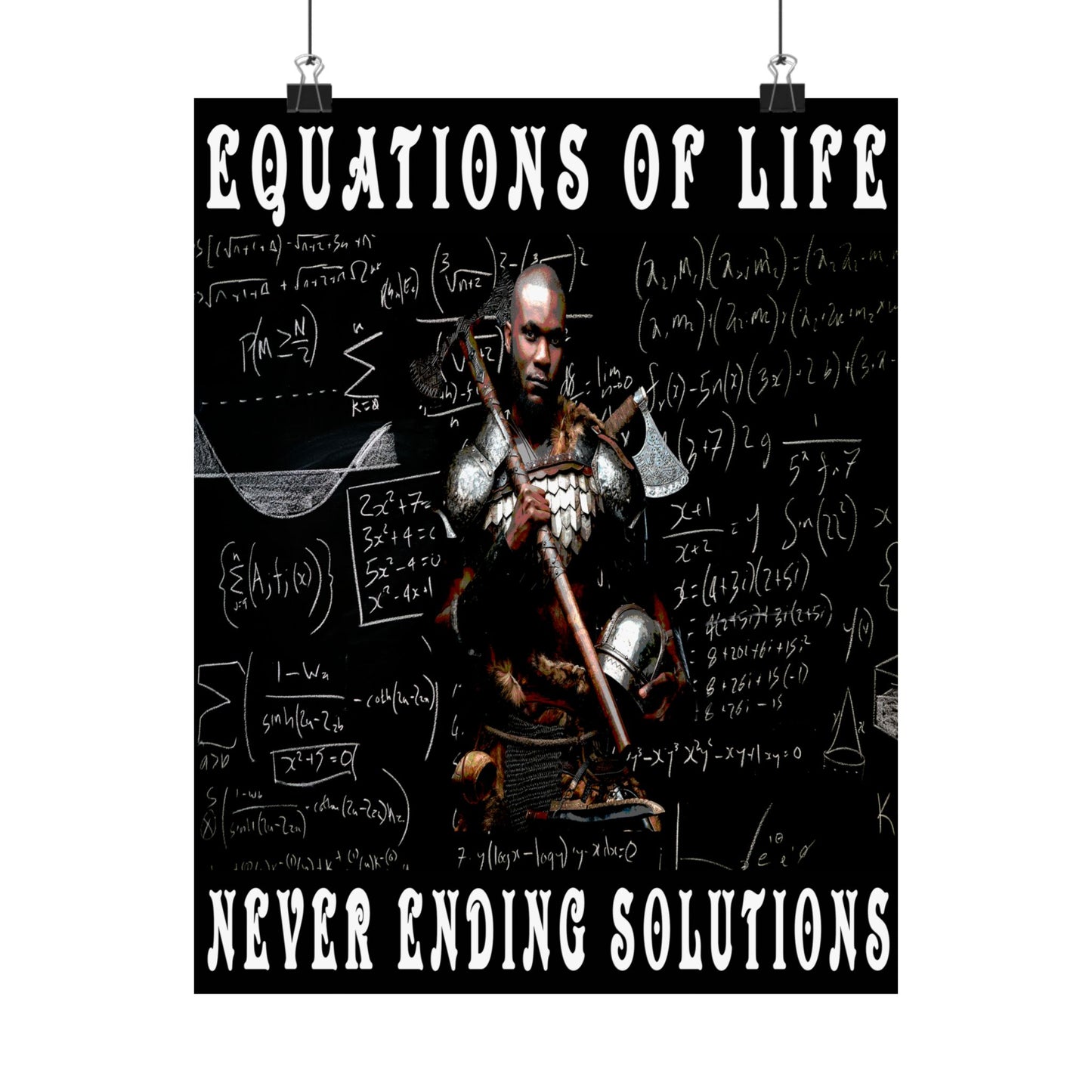 Equations of Life Matte Vertical Posters