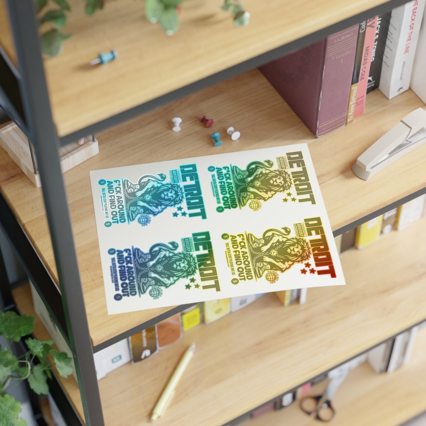 F*ck Around and Find Out Sticker Sheets - Urban Decor, Gift for Collectors, Custom Stickers for Scrapbooking, Laptop, & More