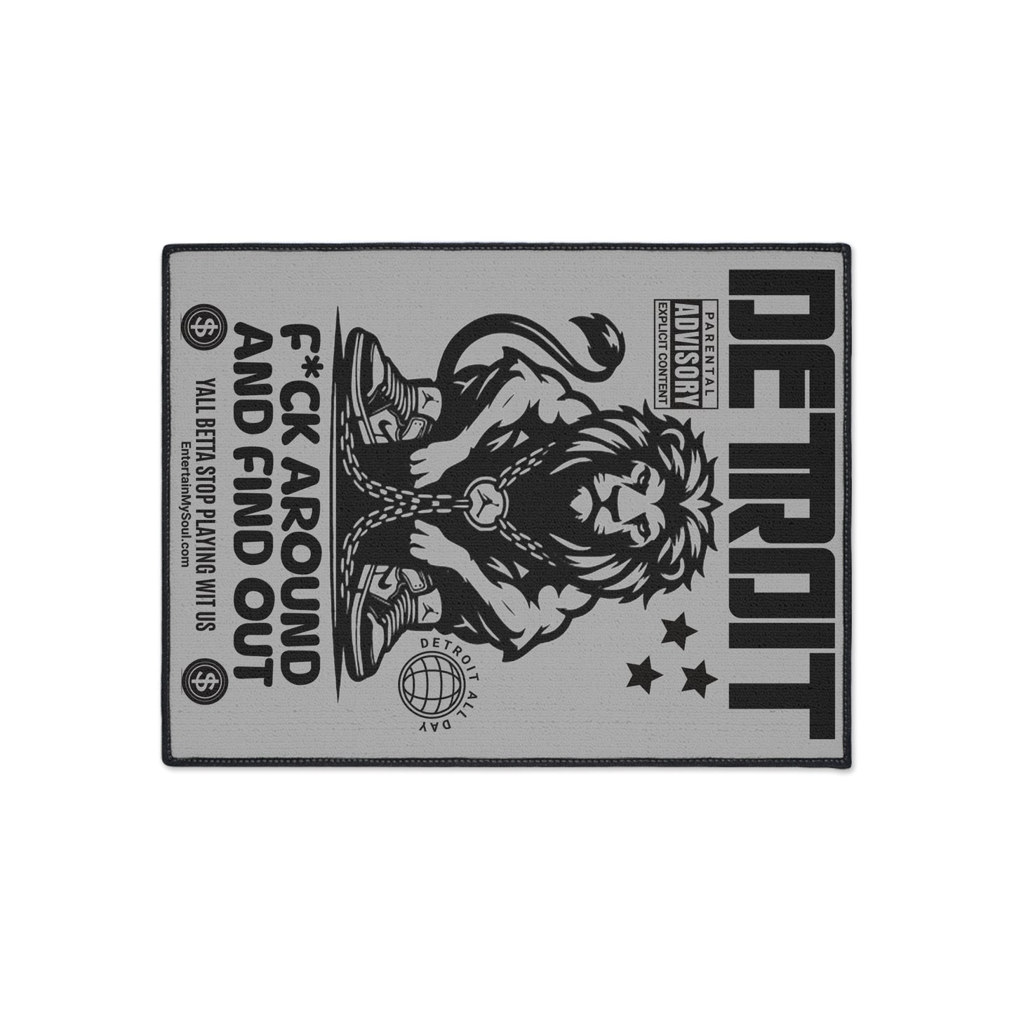 F*ck Around and Find Out Heavy Duty Floor Mat Rug, Doormat, Home Decor, Gift, Streetwear Vibe