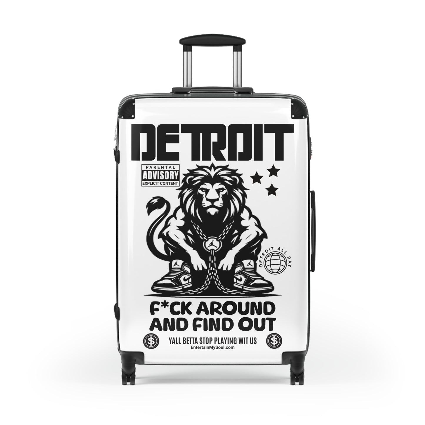 F*ck Around and Find Out Luggage for Adventurers, Unique Gift for Travelers, Weekend Getaways, Travel Accessories