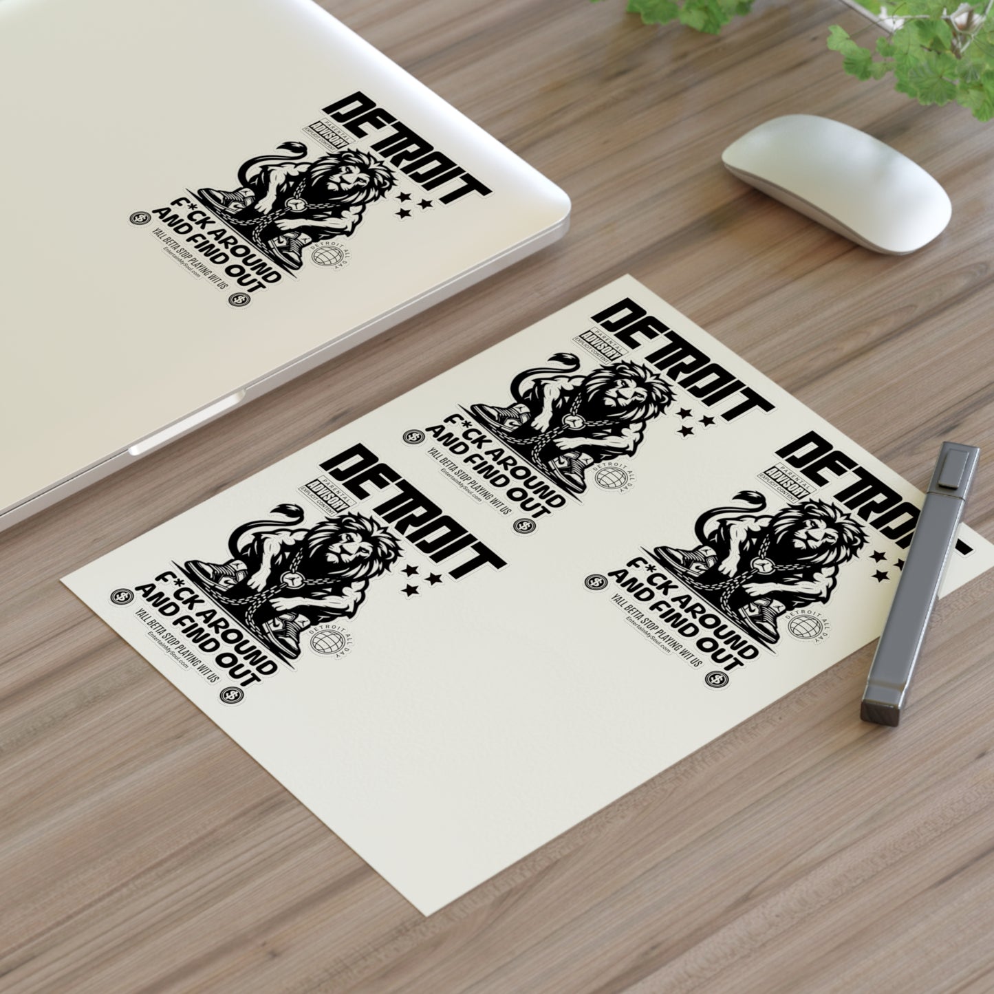 F*ck Around and Find Out Sticker Sheets - Urban Decor, Gift for Collectors, Custom Stickers for Scrapbooking, Laptop, & More