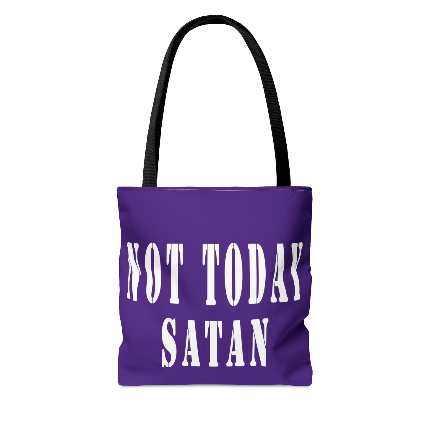 Not Today Satan Tote Bag (AOP)