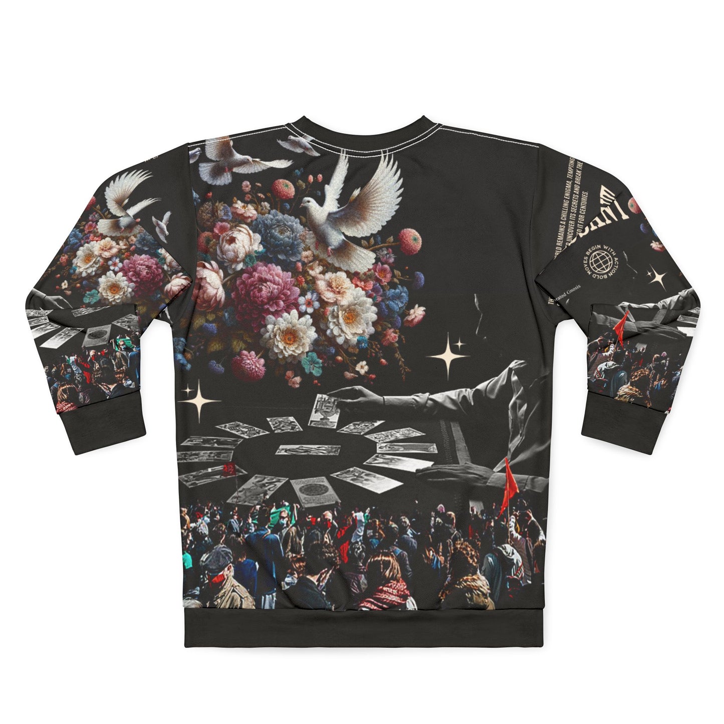 Calibrated Gnosis Sweatshirt — Revolutionary Art AOP Crewneck