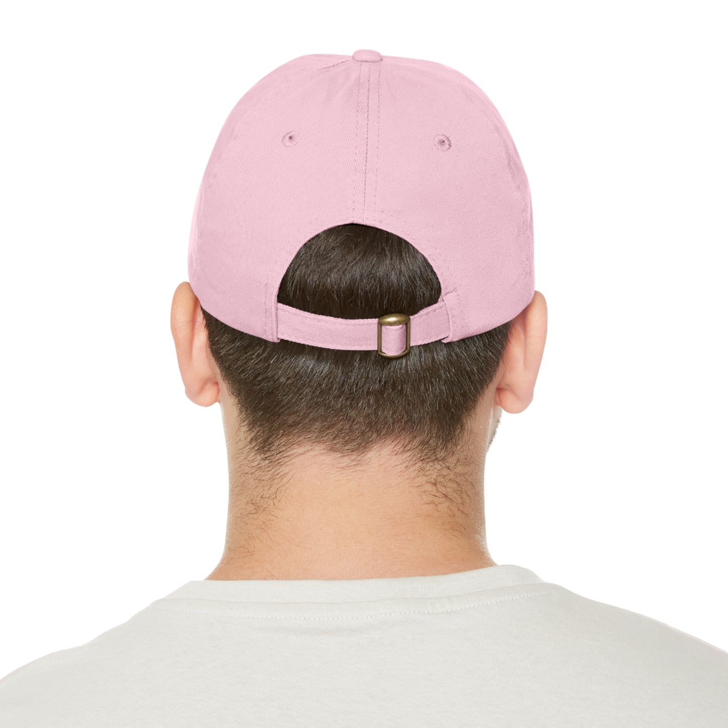 Tiers Above Reality Dad Hat with Leather Patch (Rectangle)