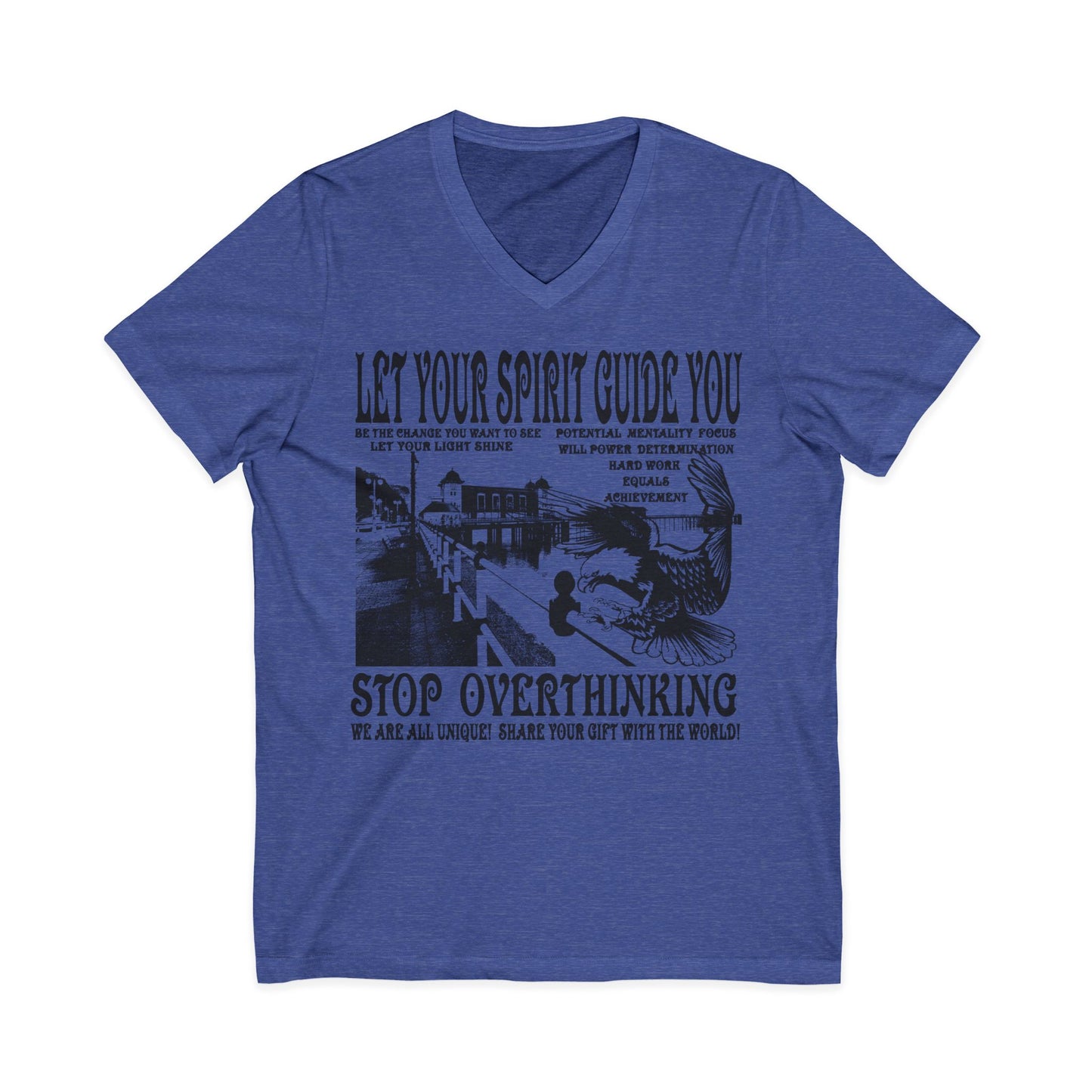 Let Your Spirit Guide You Unisex V-Neck Tee