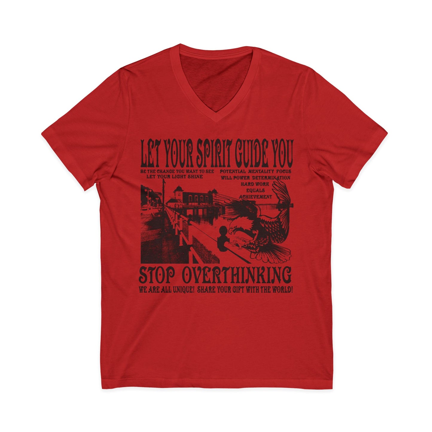 Let Your Spirit Guide You Unisex V-Neck Tee
