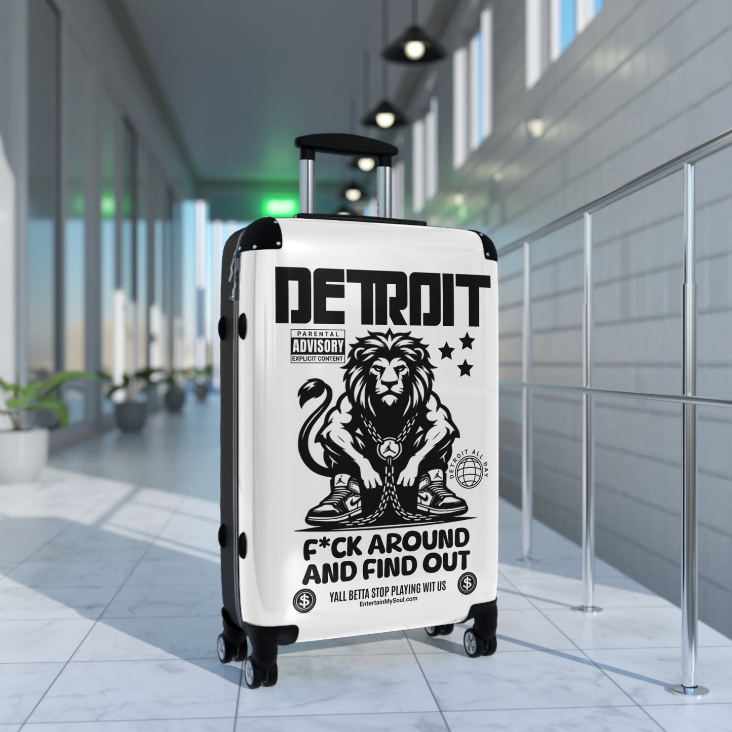 F*ck Around and Find Out Luggage for Adventurers, Unique Gift for Travelers, Weekend Getaways, Travel Accessories