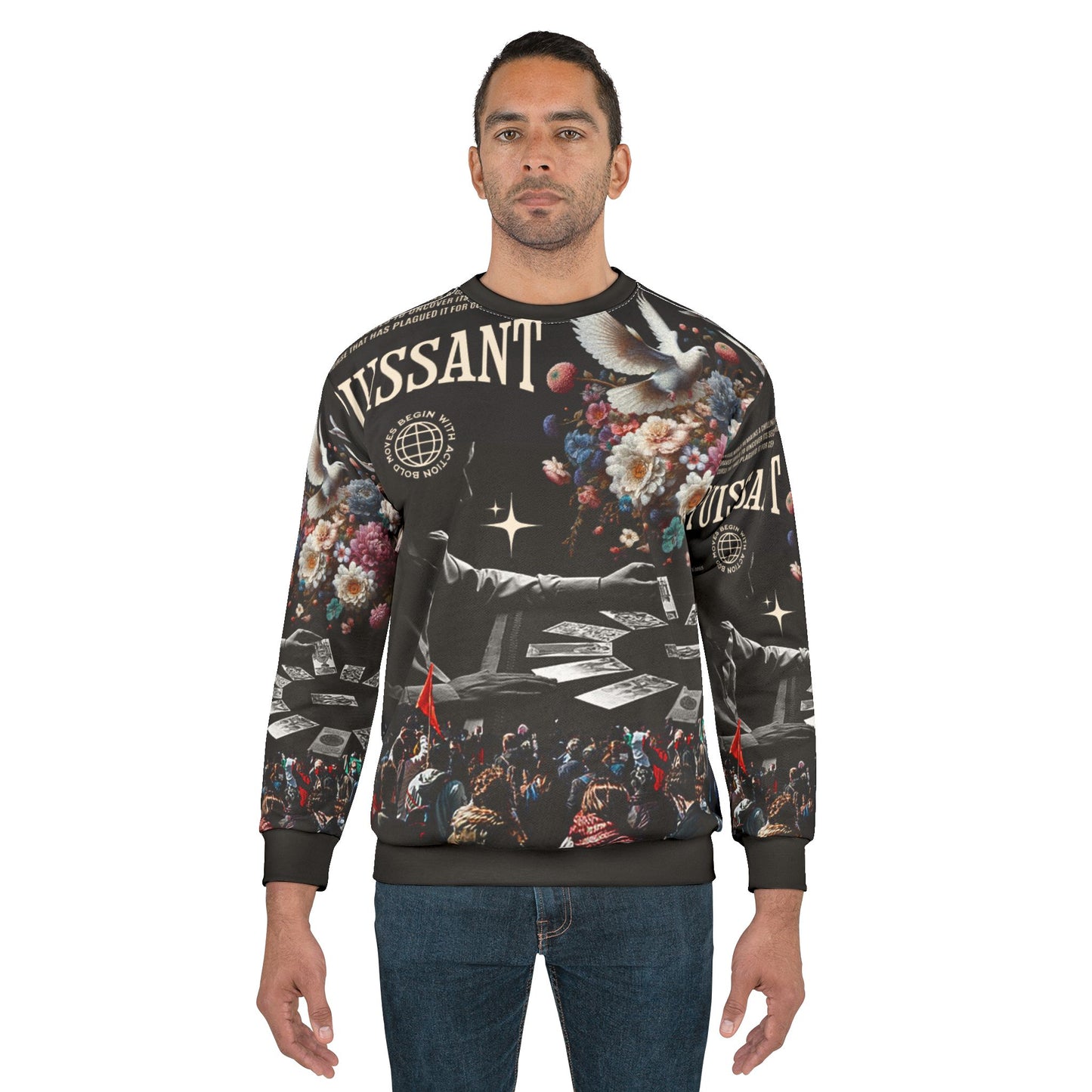 Calibrated Gnosis Sweatshirt — Revolutionary Art AOP Crewneck