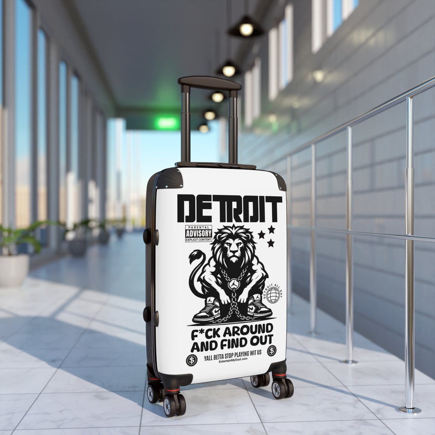 F*ck Around and Find Out Luggage for Adventurers, Unique Gift for Travelers, Weekend Getaways, Travel Accessories