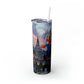 Heavenly Destinations Skinny Tumbler with Straw, 20oz