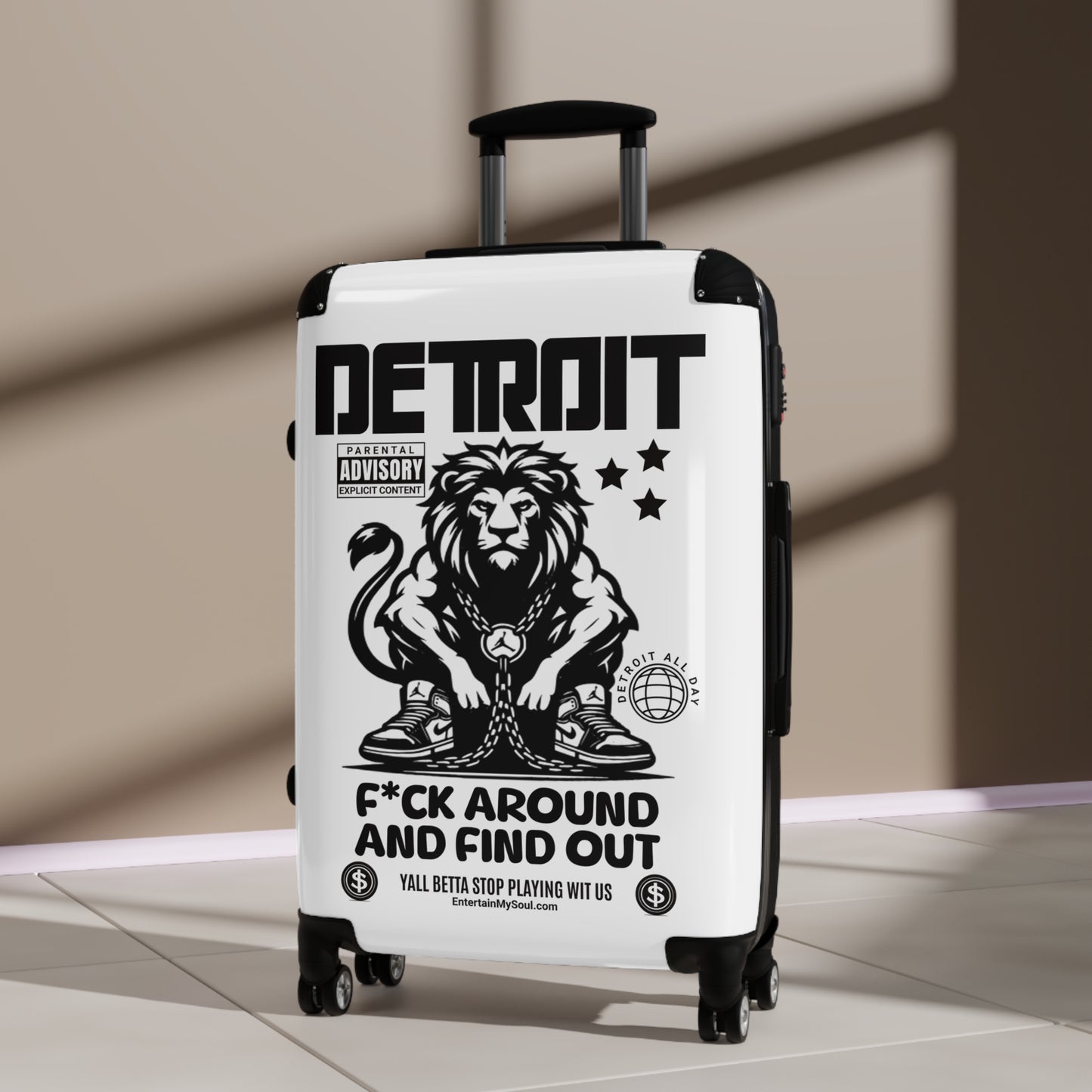 F*ck Around and Find Out Luggage for Adventurers, Unique Gift for Travelers, Weekend Getaways, Travel Accessories