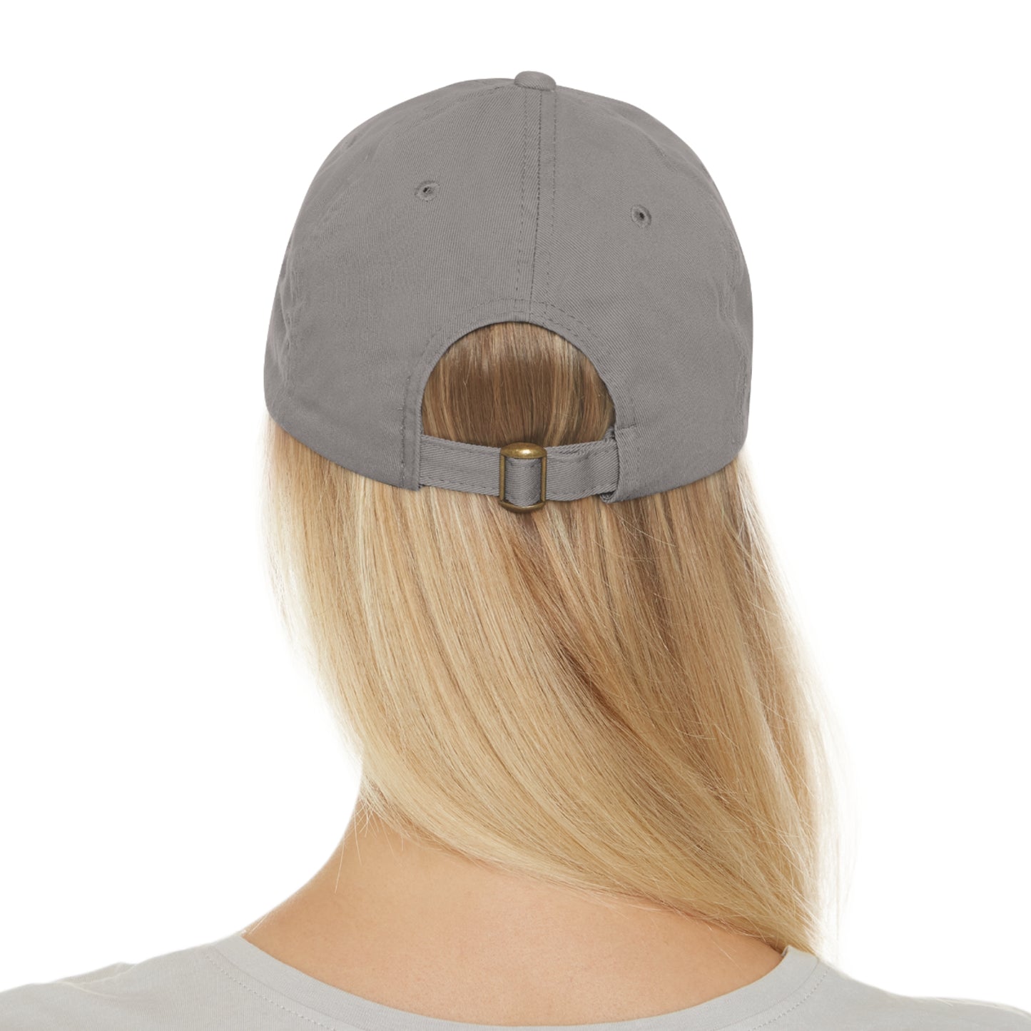 Tiers Above Reality Dad Hat with Leather Patch (Rectangle)