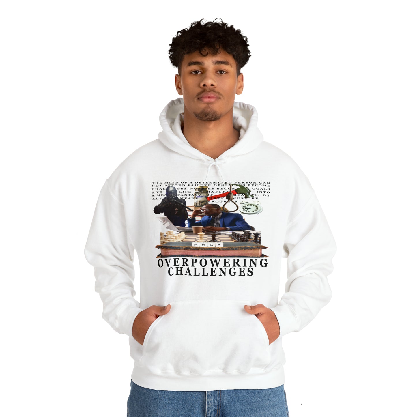 Overpowering Obstacles Unisex Heavy Blend™ Hooded Sweatshirt