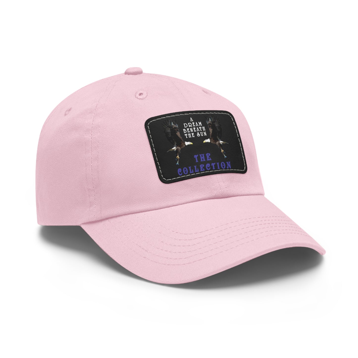 A Dream Beyond Reality Dad Hat with Leather Patch (Rectangle)