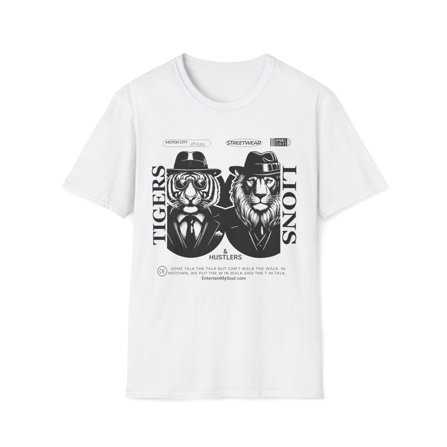 Tigers Lions and Hustlers Unisex Softstyle T-Shirt