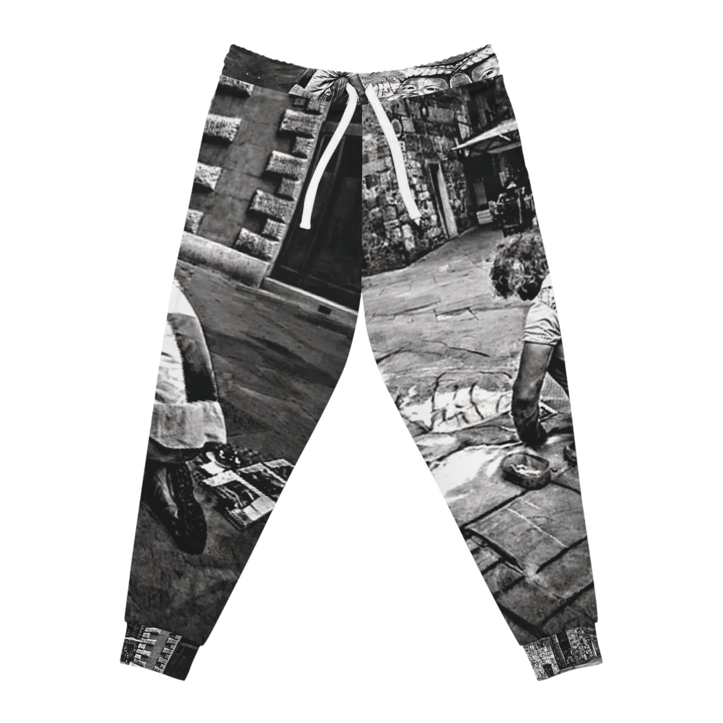 Do It Now Joggers — Black & White Urban Street Art Design